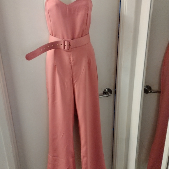 Pretty n Pink Jumpsuit with Blazer. BNWOT M - Picture 4 of 6